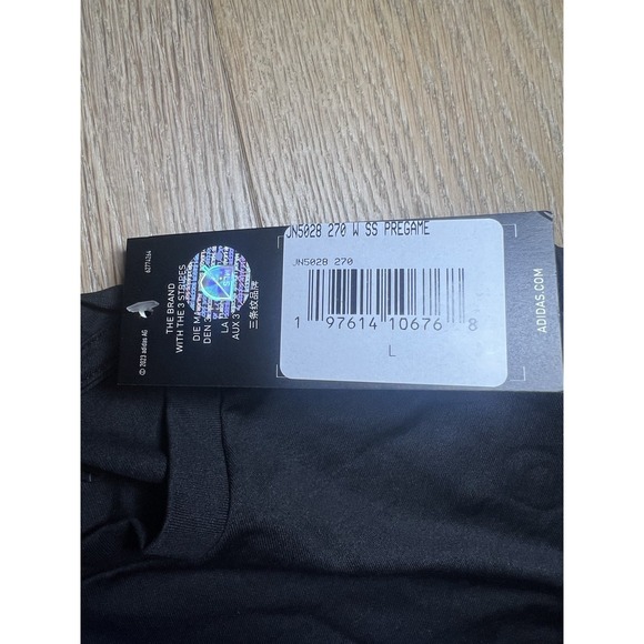 Adidas Women's Standard CF Vintage World‎ Pre-Game T-Shirt, Black/Fc Montreal L - Picture 4 of 6